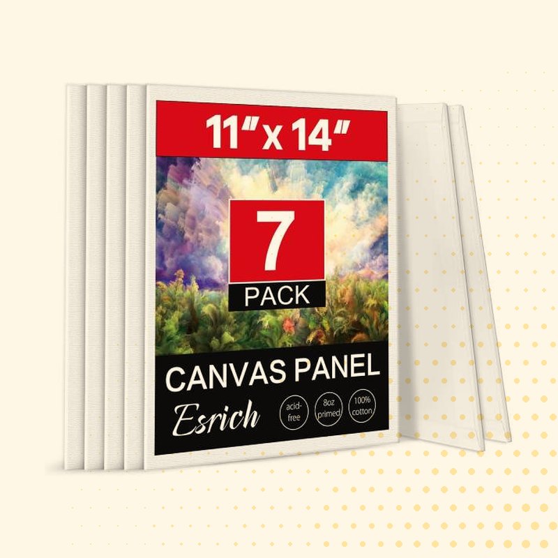 Canvas Panels for Painting, 7 Pack