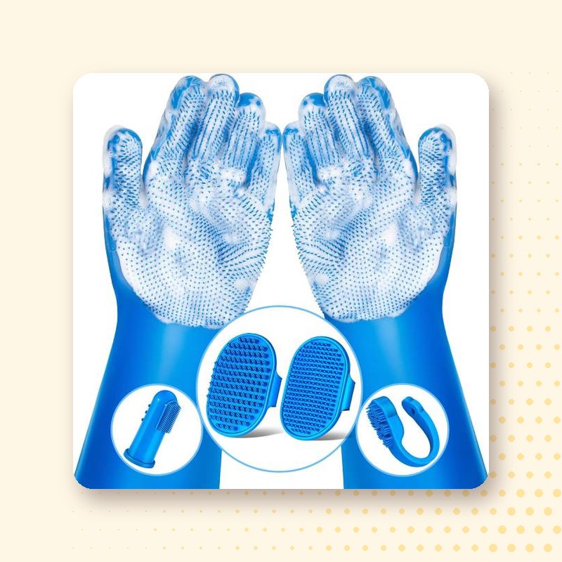 Pet Grooming & Bath Gloves